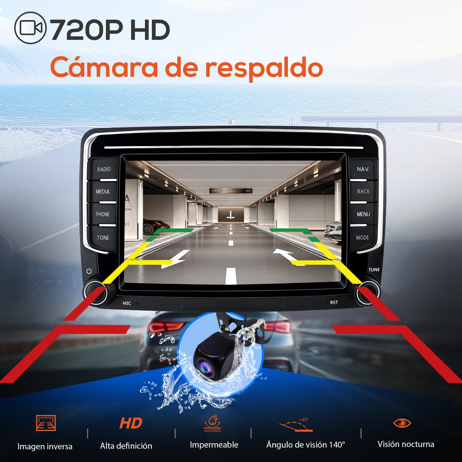 Haudio Coche Radio 2 DIN con Apple CarPlay y Android Auto, 7 Pulgadas Coche Pantalla con Canbus,Bluetooth, Mirror Link,WiFi, FM/Am/RDS/SWC Car Estéreo para VW Golf 6,Passat,Polo, Tiguan,Jetta & Skoda