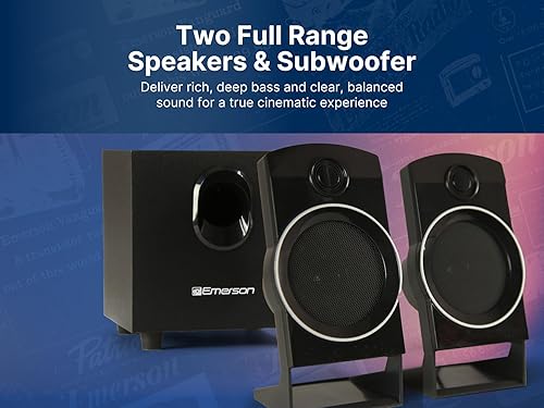 Miniatura 5 de Emerson ED-8050 2,1 canales reproductor de DVD de cine en casa y sistema de sonido envolvente de altavoz