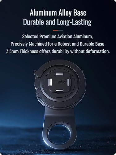 Miniatura 6 de sincetop Soporte magnético para teléfono de bicicleta Serie Q Quad - Soporte para teléfono de bicicleta de montaña - Bloqueo y liberación rápidos -