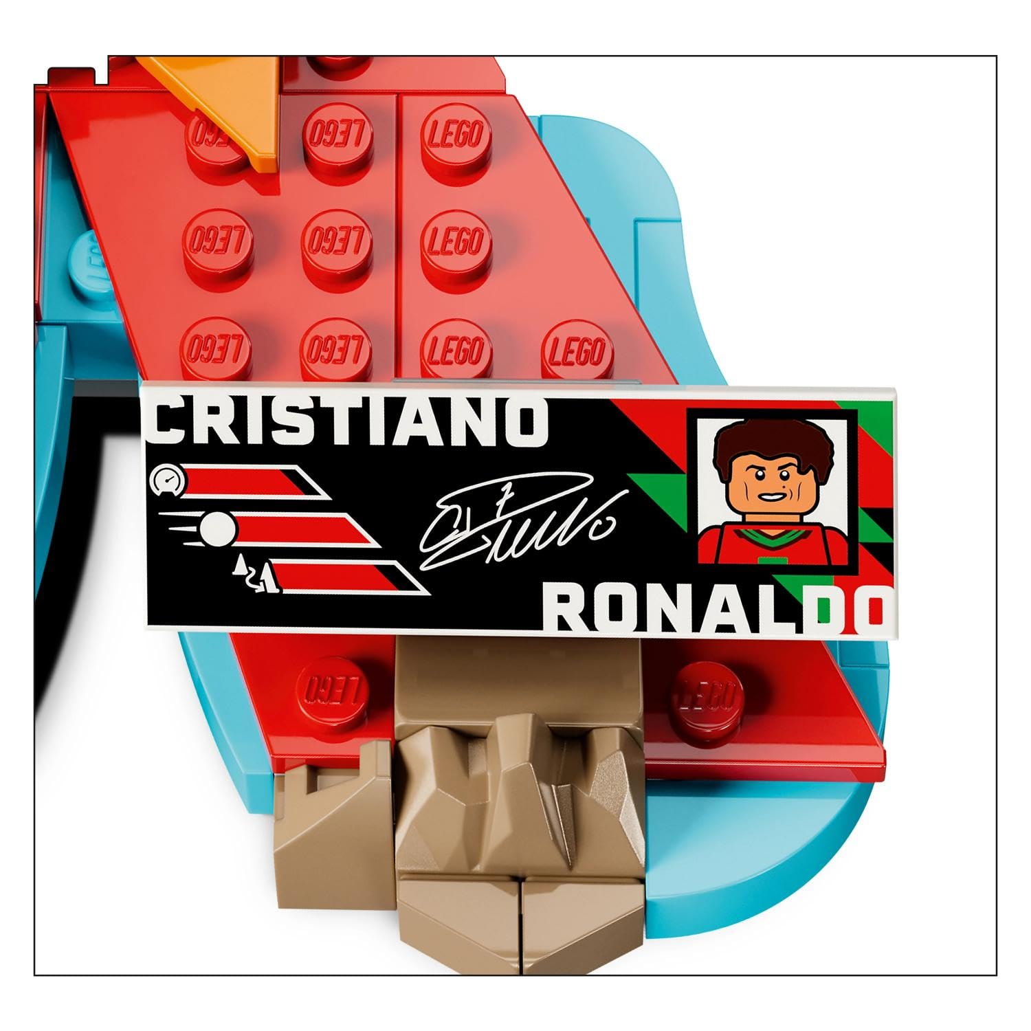 LEGO Editions Cristiano Ronaldo - Fußball-Highlights Spielzeug - 3D Modellbau mit Minifigur zum Sammeln - Kinderzimmer Deko - Geschenk für Jungen, Mädchen ab 10 Jahren und erwachsene Sportfans - 43012