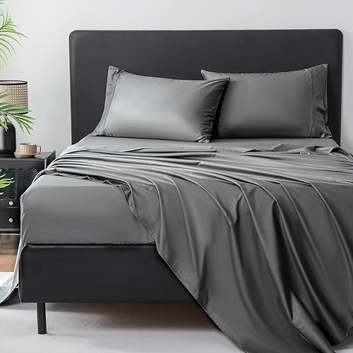 Miniatura 7 de MEISHANG Sábanas de bolsillo extra profundo tamaño Queen, sábanas de 1000 hilos, se adaptan a colchones de 18 a 24 pulgadas de profundidad, 100%