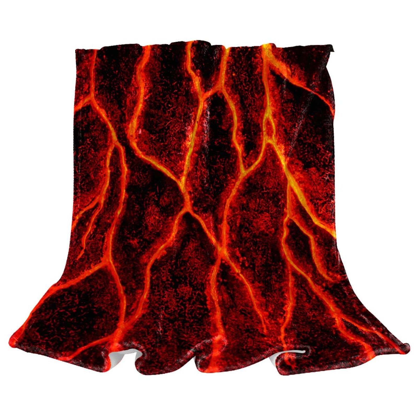 Plaid doux Magma Lava de qualité supérieure couverture polaire chaude pour divan et lit