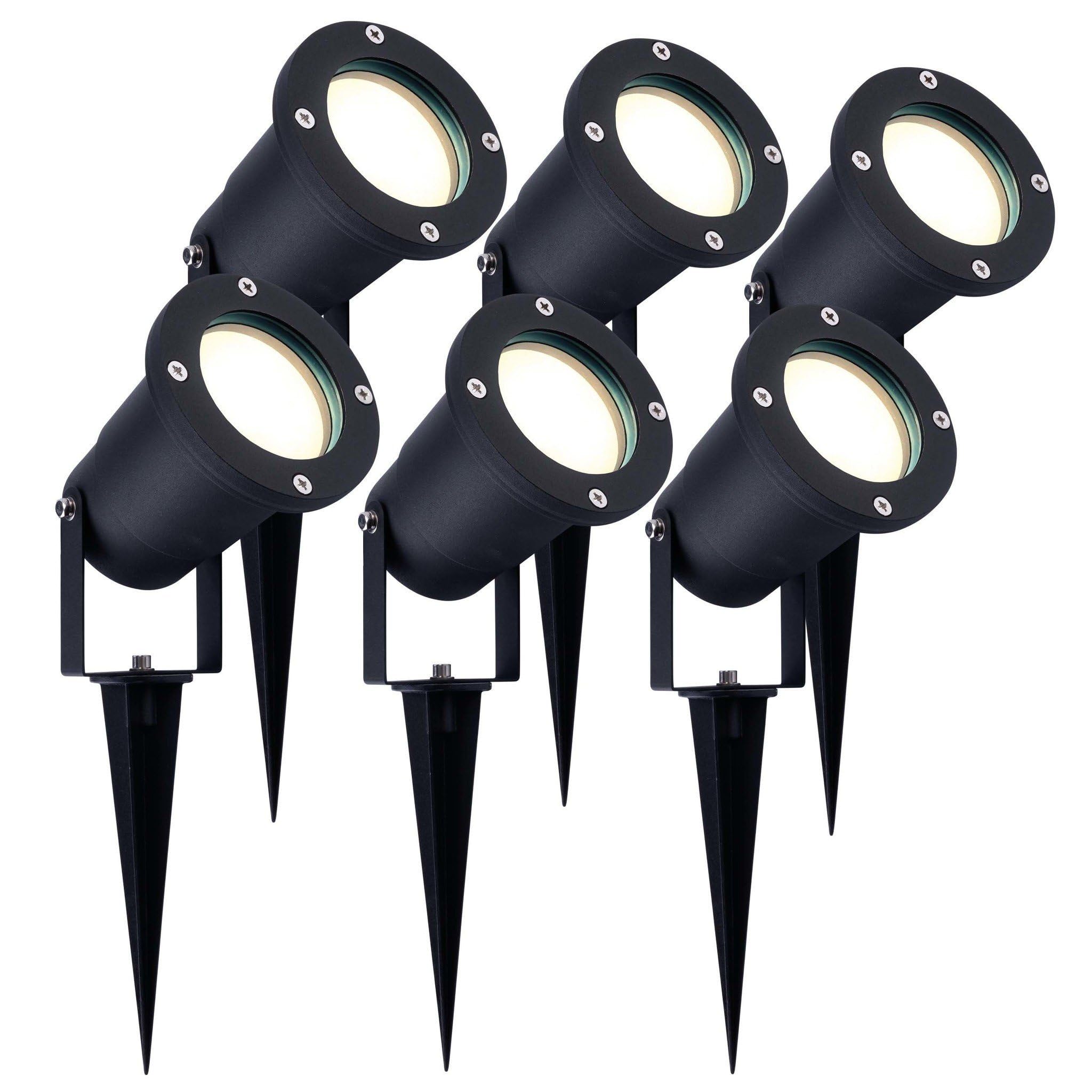 Ledvion 6 Pack Garden LED Lights IP65 3W 4000K GU10 dimmable