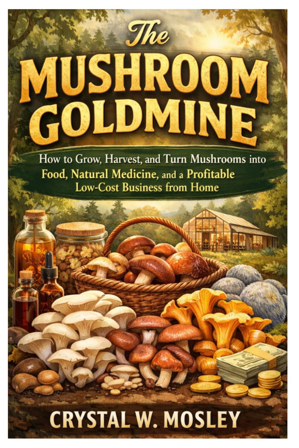 The Mushroom Goldmine: How to Grow, Harvest, and Turn Mushrooms into Food, Natural Medicine, and a Profitable Low-Cost Business from Home