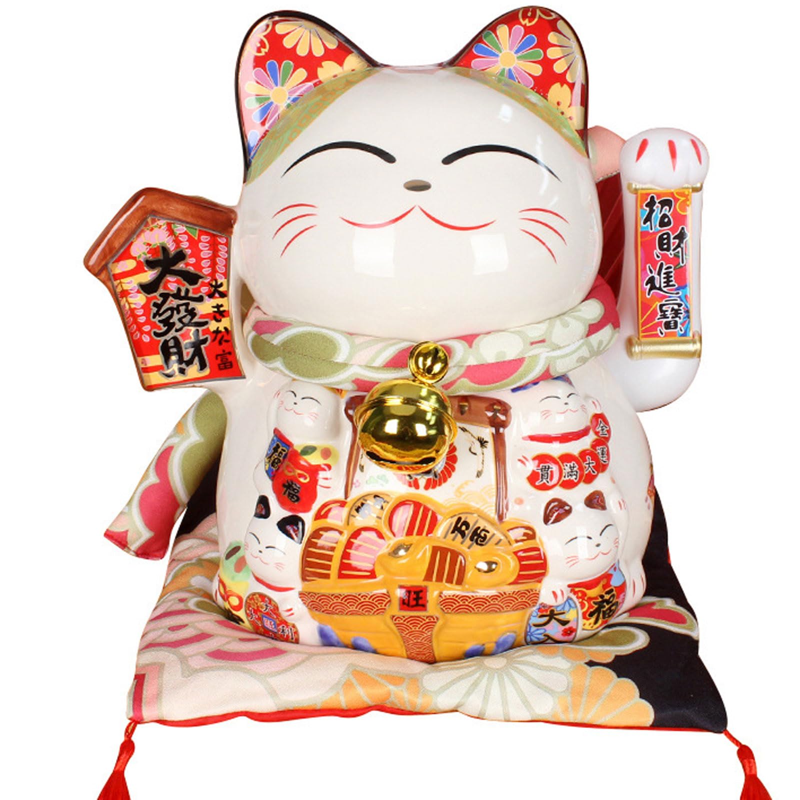 陶器製 招き猫 置物 約23cm11cm12cm Amazon.co.jp: 大型招き猫、11