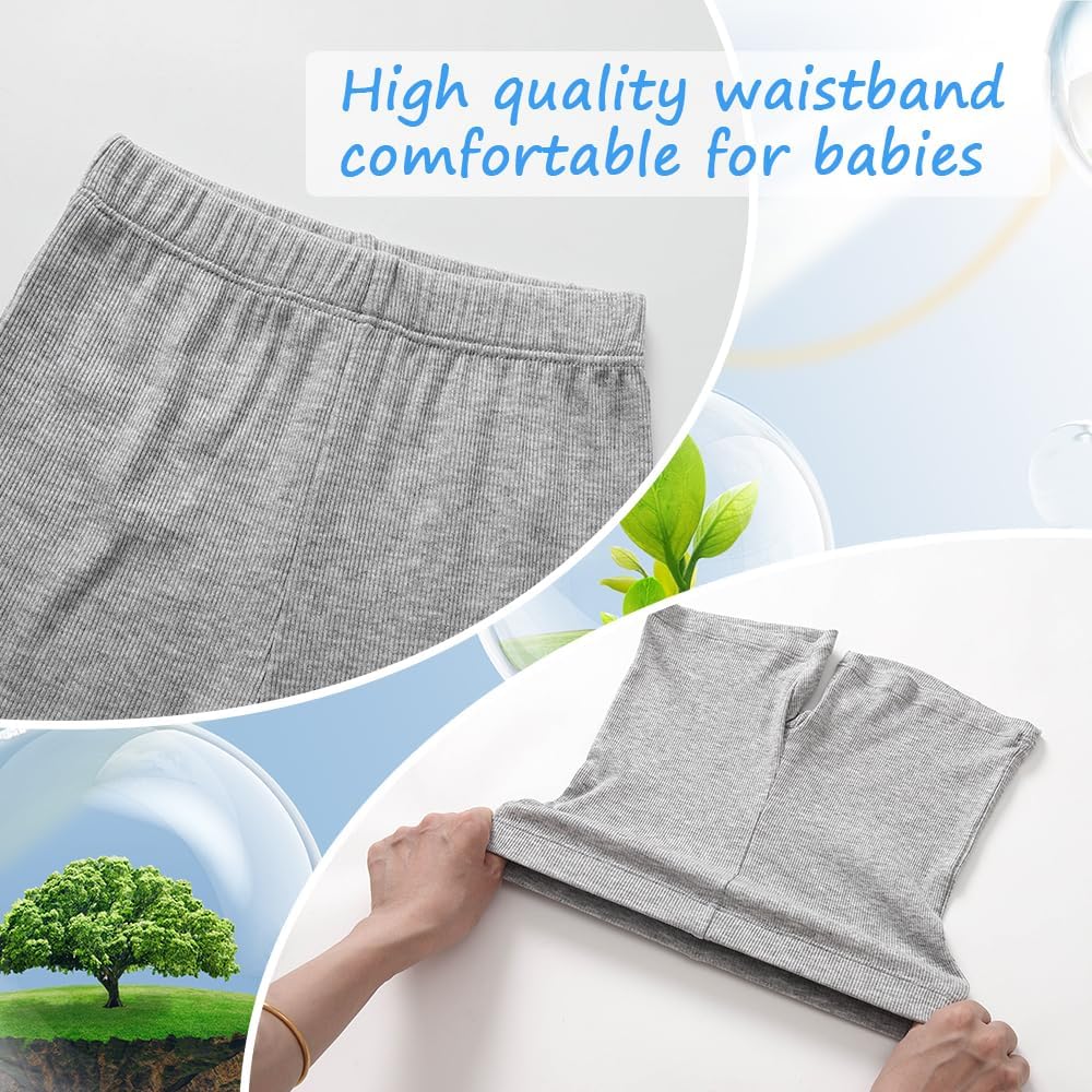 Zanie Kids Baby Toddler Pajamas Set Short Kids Summer Sleepwear Snug Fit Viscose Pjs Girls Boys - Image 5