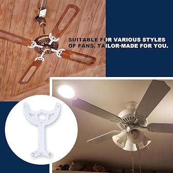 5 Pcs Replacement Ceiling Fan Blades Arms,Replacing The Worn Fan Blades to Keep The Balance of The Ceiling Fan (White)