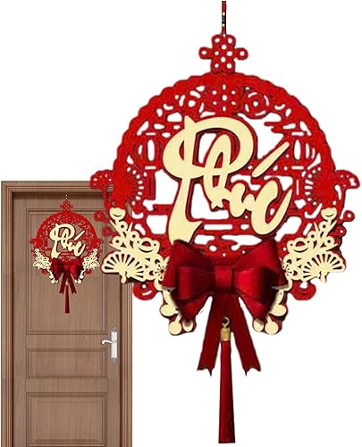 Miniatura 8 de Decoración vietnamita de Año Nuevo Lunar, borlas creativas con personaje vietnamita, decoración tradicional del año 2024 del festival de primavera