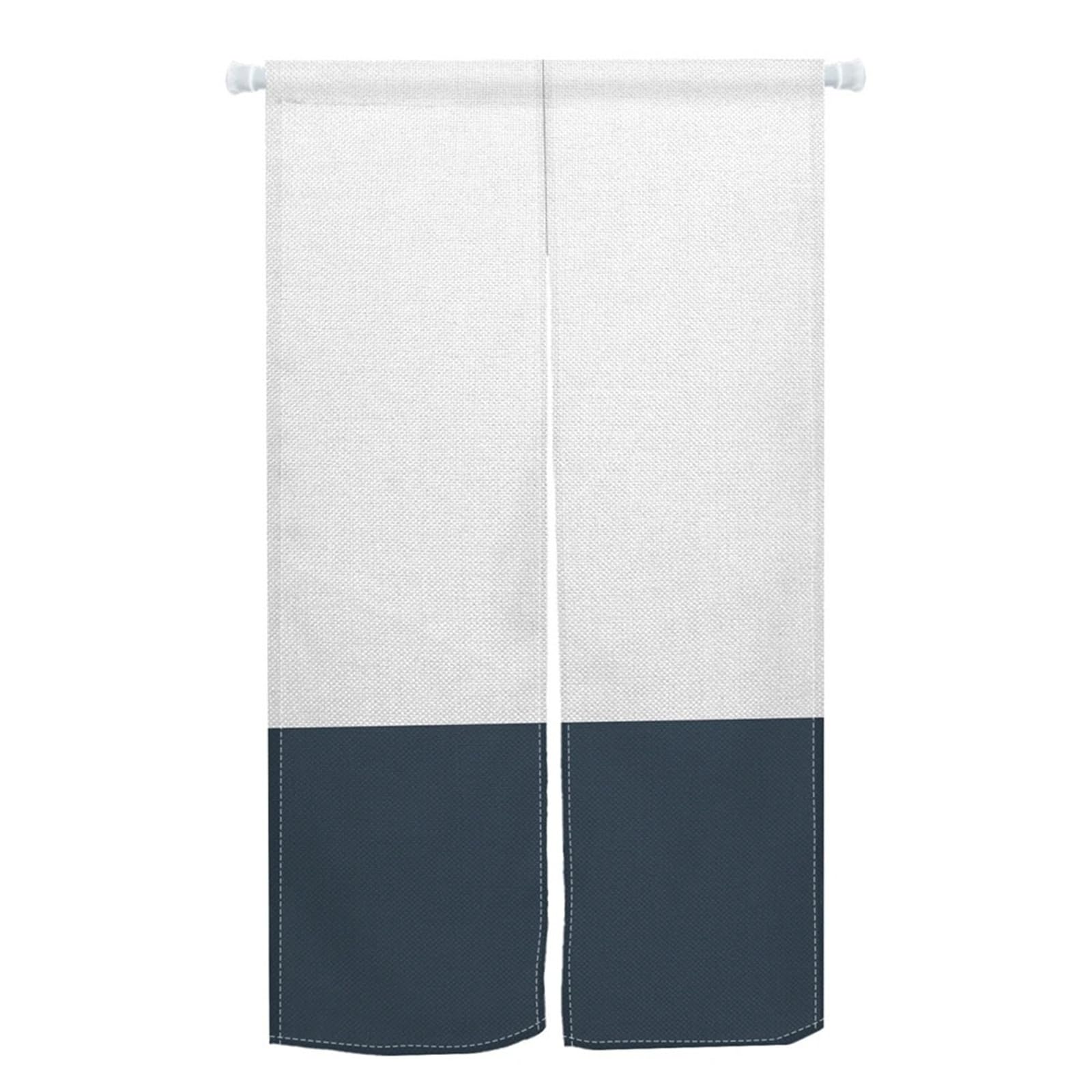 WEQYFDC Blackout Door Curtains Door Curtains Kitchen Bedroom Doorway Decor Drapes Entrance Partition Hanging Blackout Half Curtain(Color2,110x180cm)