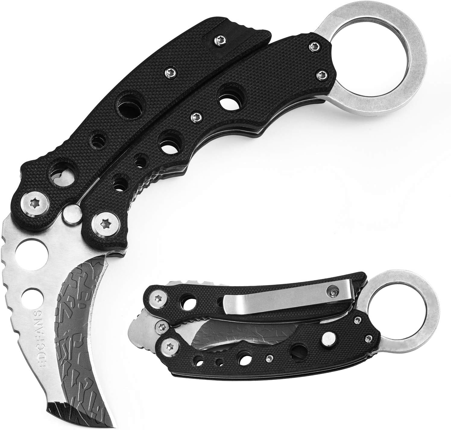 edcfans EDC Folding Pocket Knife: G10 Handle for Men Outdoor Camping