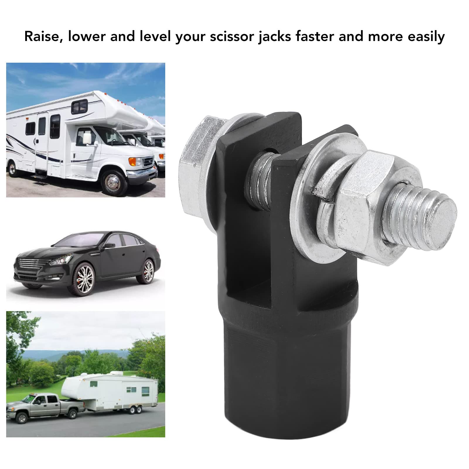 Adattatore Per Jack A Forbice - Connettore Resistente Per Trapano Da 1/2 Pollice - Foto 5