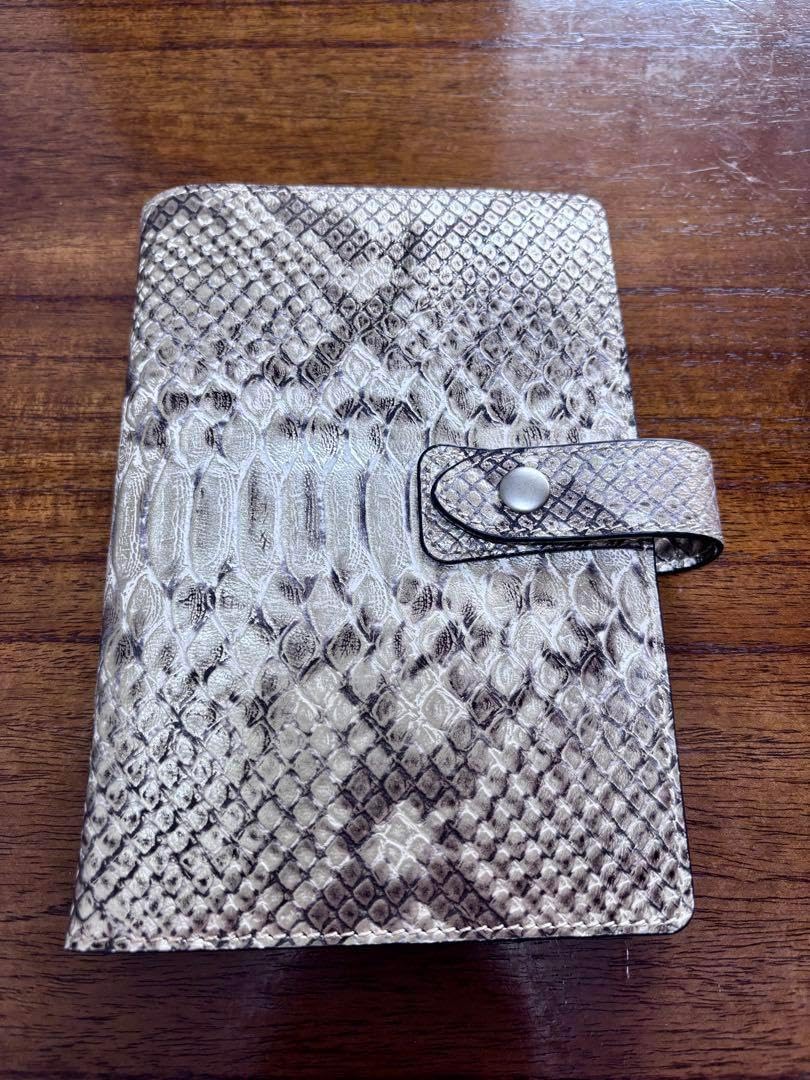 作家もの 牛革システム手帳カバー バイブルサイズ