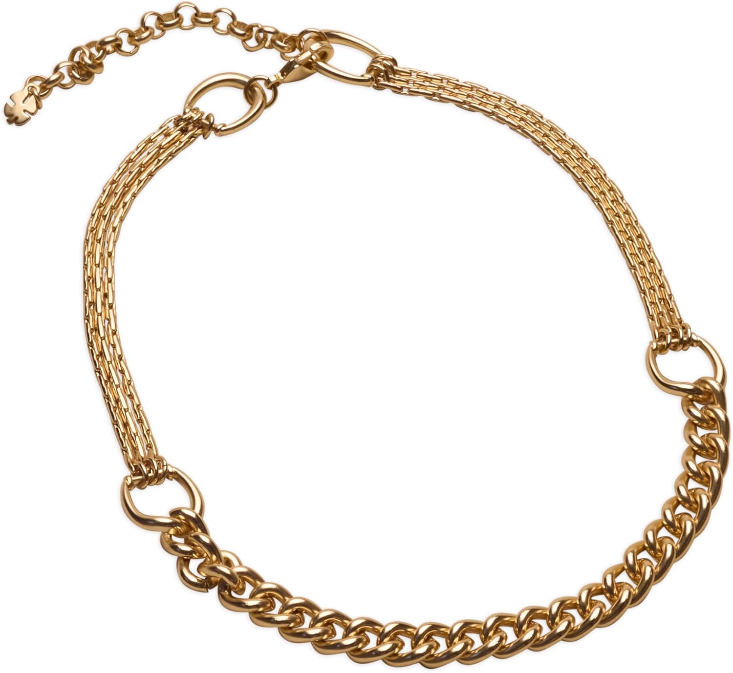 Lucky Brand Women’s Chunky Chain Necklace, Gold,...