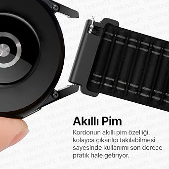 Teknoft 22mm ile Uyumlu Saatler için Wave Loop 46mm Yumuşak Kumaş Kordon HUAWEI Watch (GT6 Pro/GT6/GT5 Pro/GT5/GT4/Watch 4 Pro/GT3/GT3 Pro/GT2/GT2 Pro)