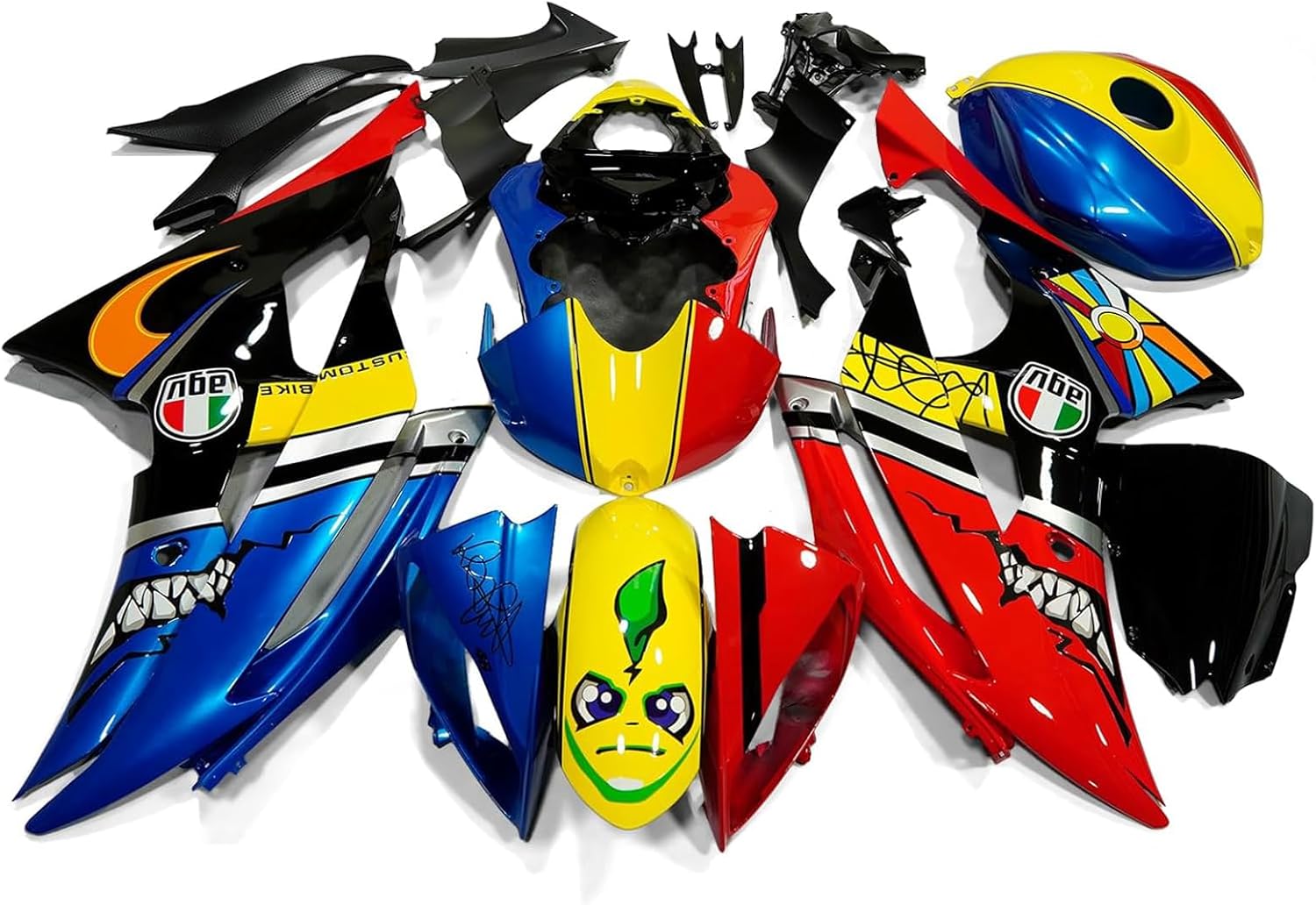 ZXMOTO Motorcycle Fairings Kit Bodywork Fairings for 2008 09 2010 2011 2012 2013 2014 2015 2016 Yamaha YZF R6 Painted-005