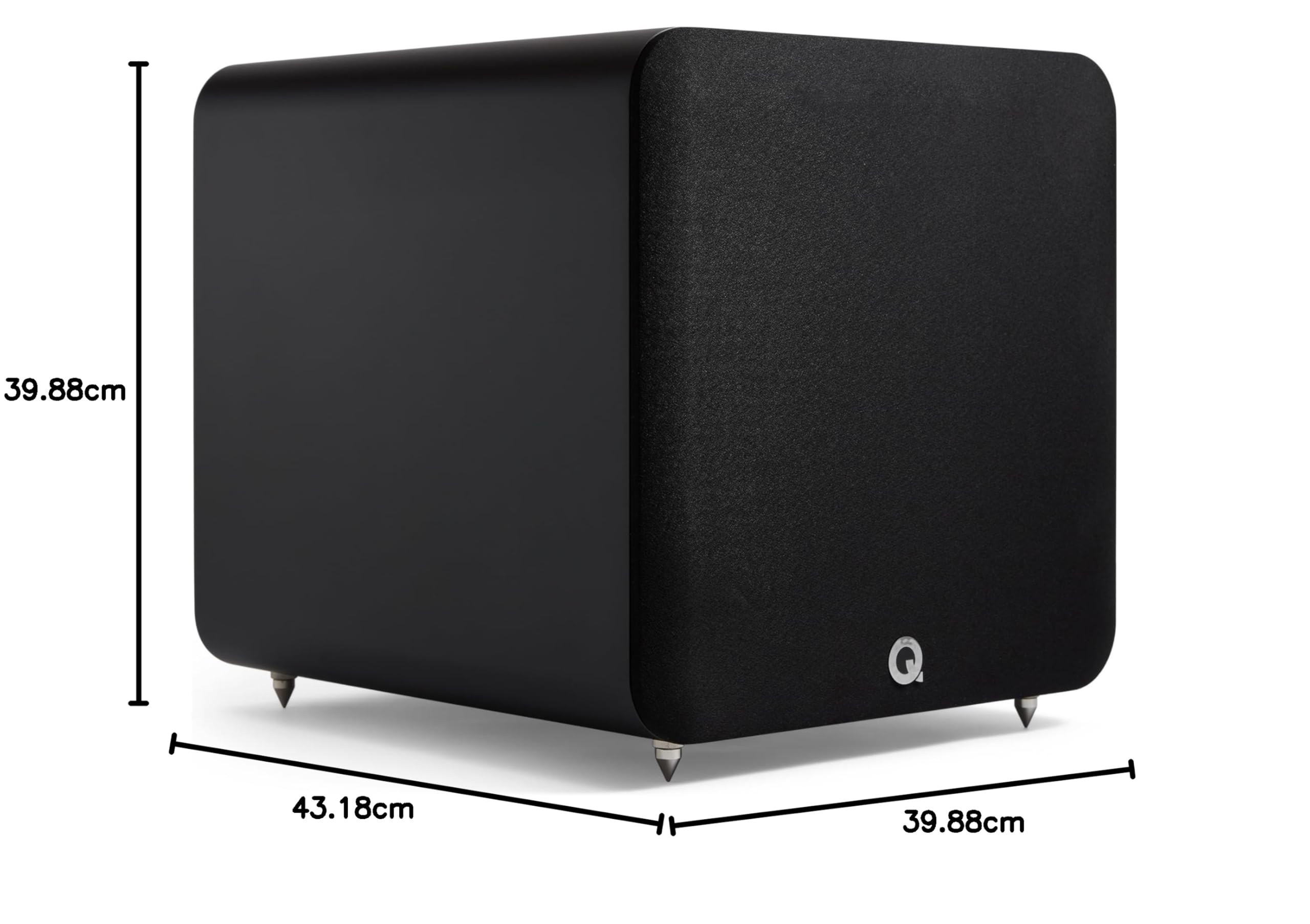 Q Acoustics Q SUB120 Subwoofer attivo - Driver da 30,5 cm con amplificatore di picco da 600 W per sistemi home theater