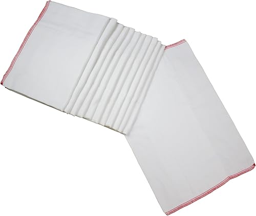 Vista 14 de OsoCozy Pañales de tela preplegados (1 doz), suaves, absorbentes, duraderos, 100% algodón