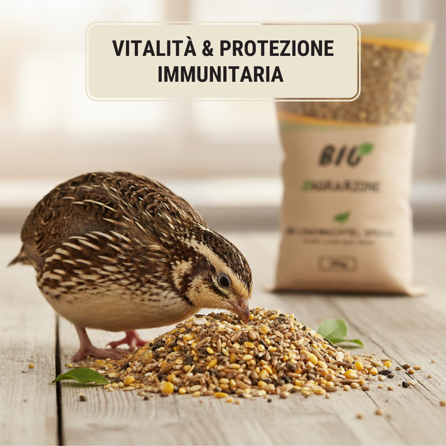 Agrarzone BIO Mangime Speciale per Quaglie 20 kg - Alimento per Ovaiole - Per Massima Deposizione Uova - Qualità Premium Austria - 100% Naturale & Senza OGM