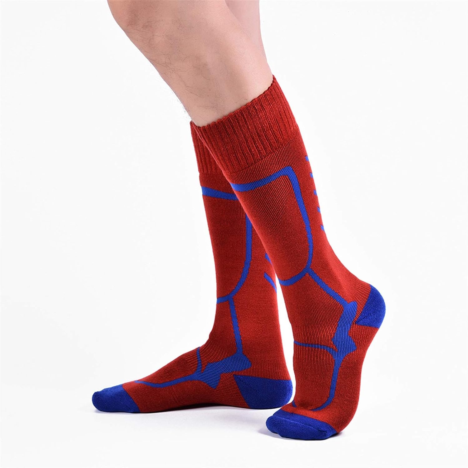 Skiing Socks 3pcs Men and Women Wool Socks Outdoor Ski Long Tube Snow for Cycling Hiking