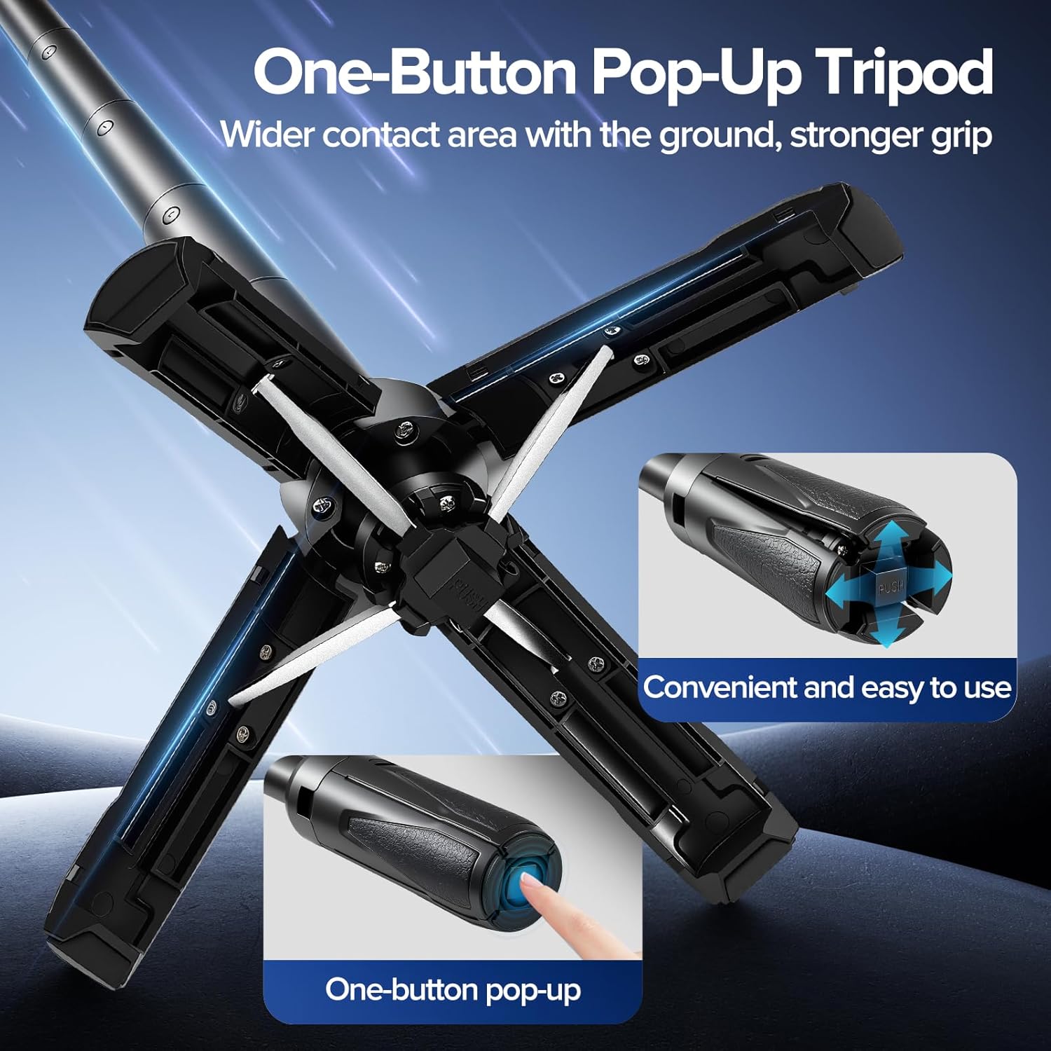 Magnetic Mini Phone Selfie Stick, 4-in-1 Portable Magnetic Selfie Stick for iPhone/Android, Magnetic Chuck＆Clip 2 in 1, with Remote & 2 Fill Light for Photography, Vlogging, TikTok