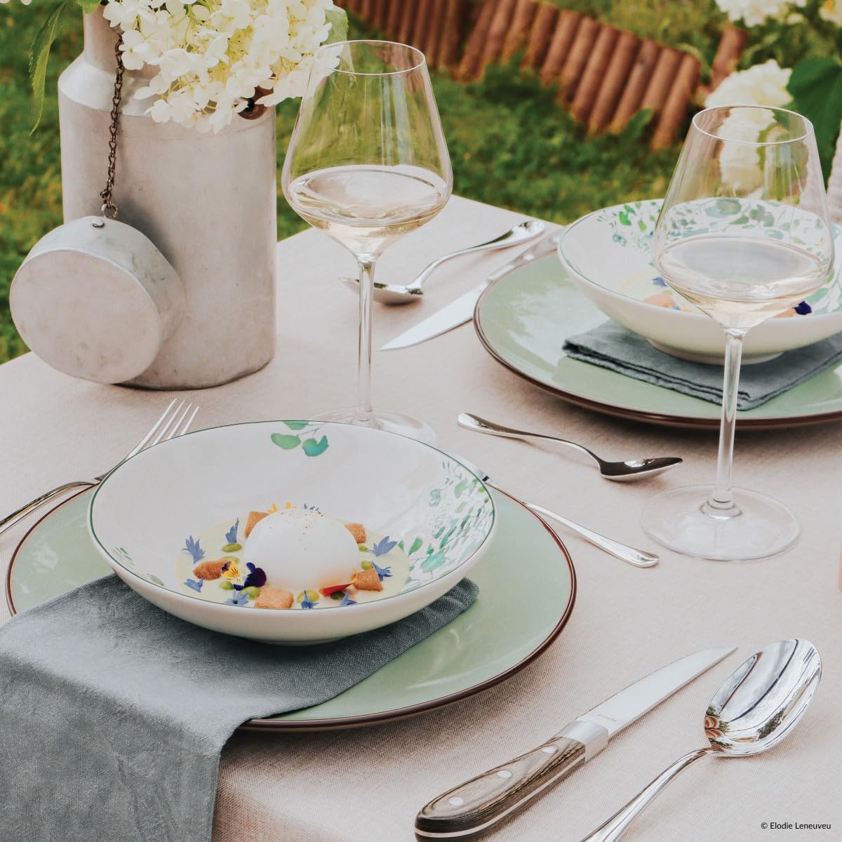 Médard de Noblat Oxalis - Coffret 6 assiettes salade & pâtes