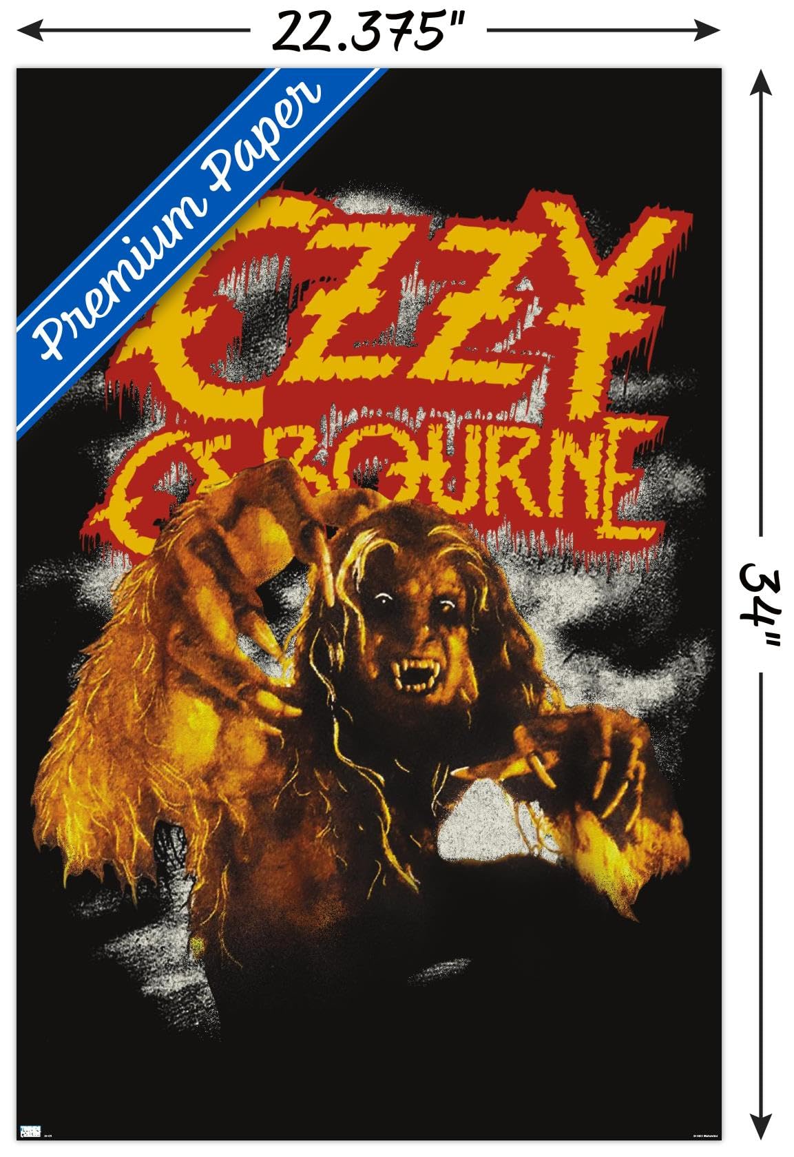 Amazon.com: Trends International Ozzy Osbourne - Vintage Werewolf