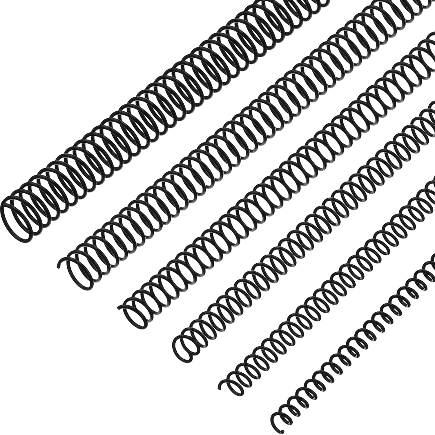 Leinuosen 120 Pack Plastic Spiral Binding Coils Binding kit Spirals Multi Size Spiral Binding