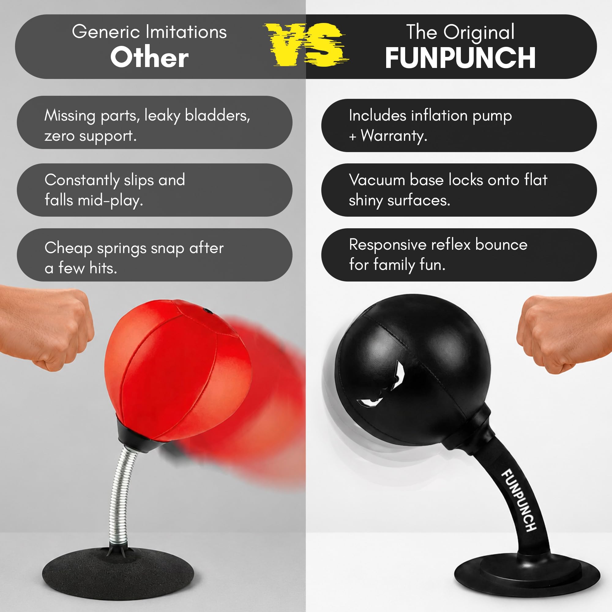 新品未使用 funpunch パンチングバッグ Amazon.co.jp: FunPunch レイジバッグ デスクトップ パンチングバッグ