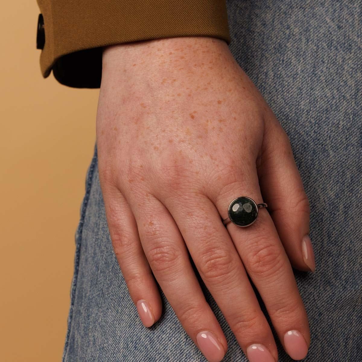 My Bendel Ring mit Echter Edelstein | Mehrere Farben | Erhältlich in Silber & Gold | Vintage Design | Inklusive Luxuriöser Geschenkverpackung