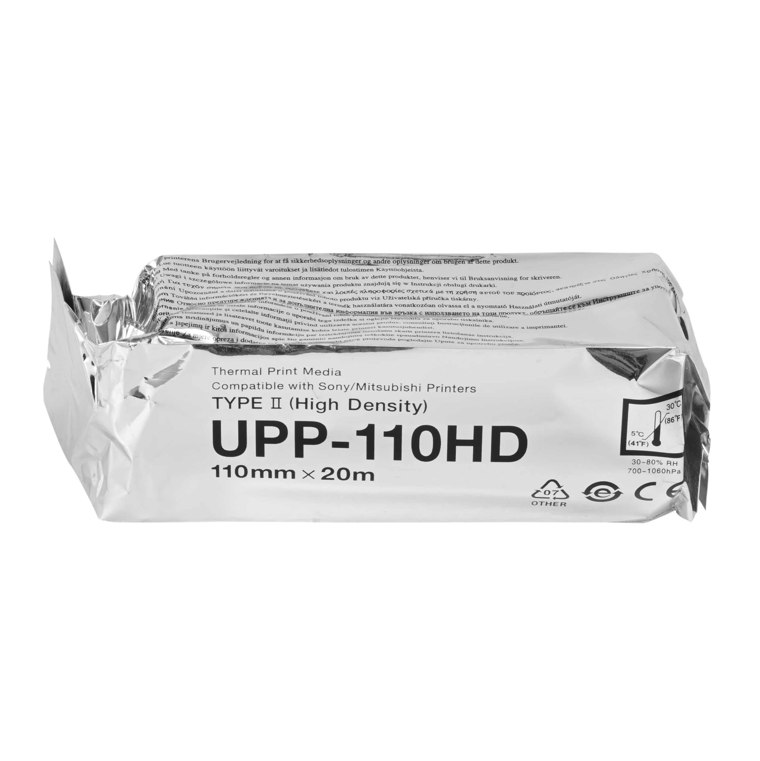 UPP-110HD - Carta termica ad ultrasuoni, 5 rotoli