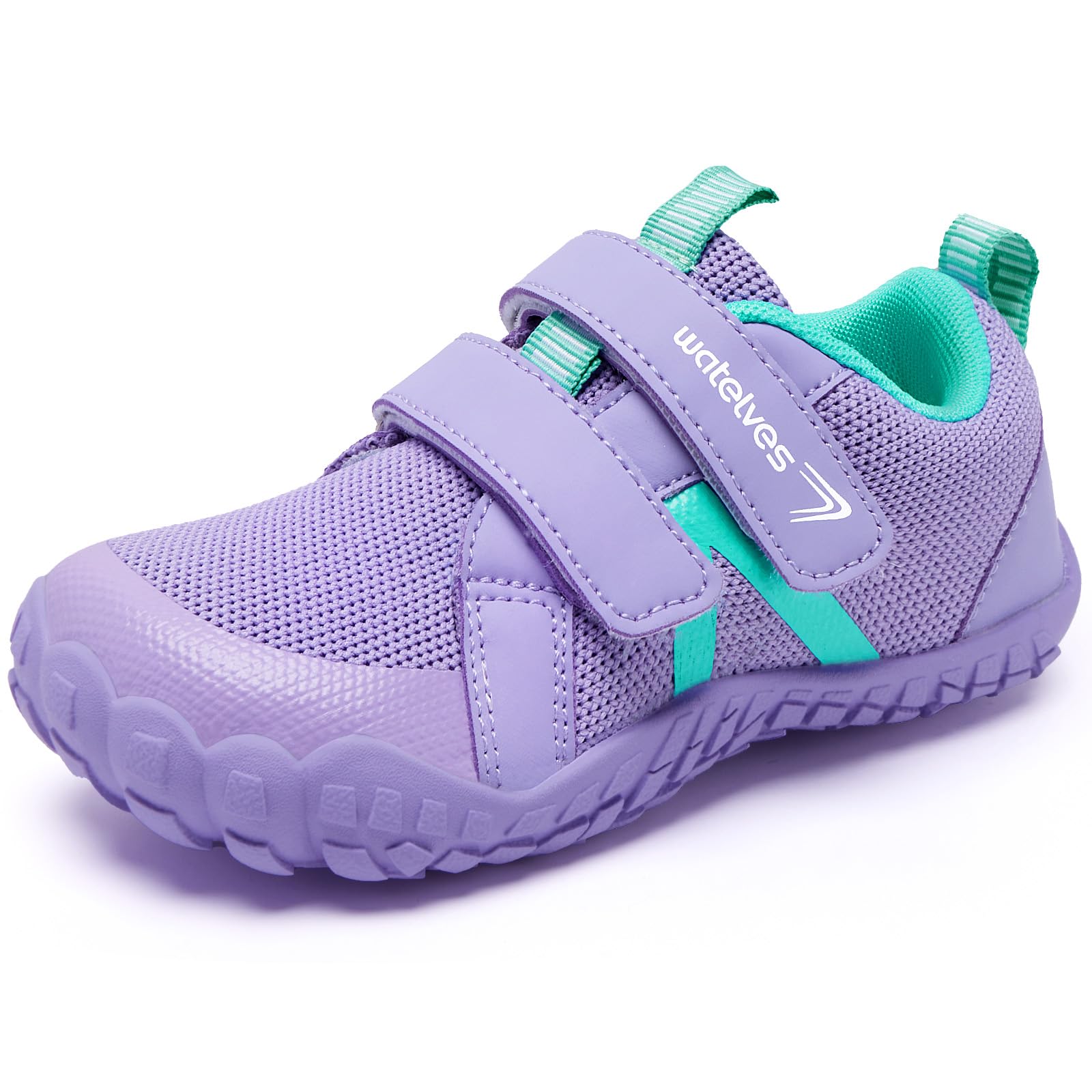 WateLves Barfußschuhe Kinder Barfussschuhe mit Klettverschluss Jungen Mädchen Atmungsaktiv,Größe 25-36 EU