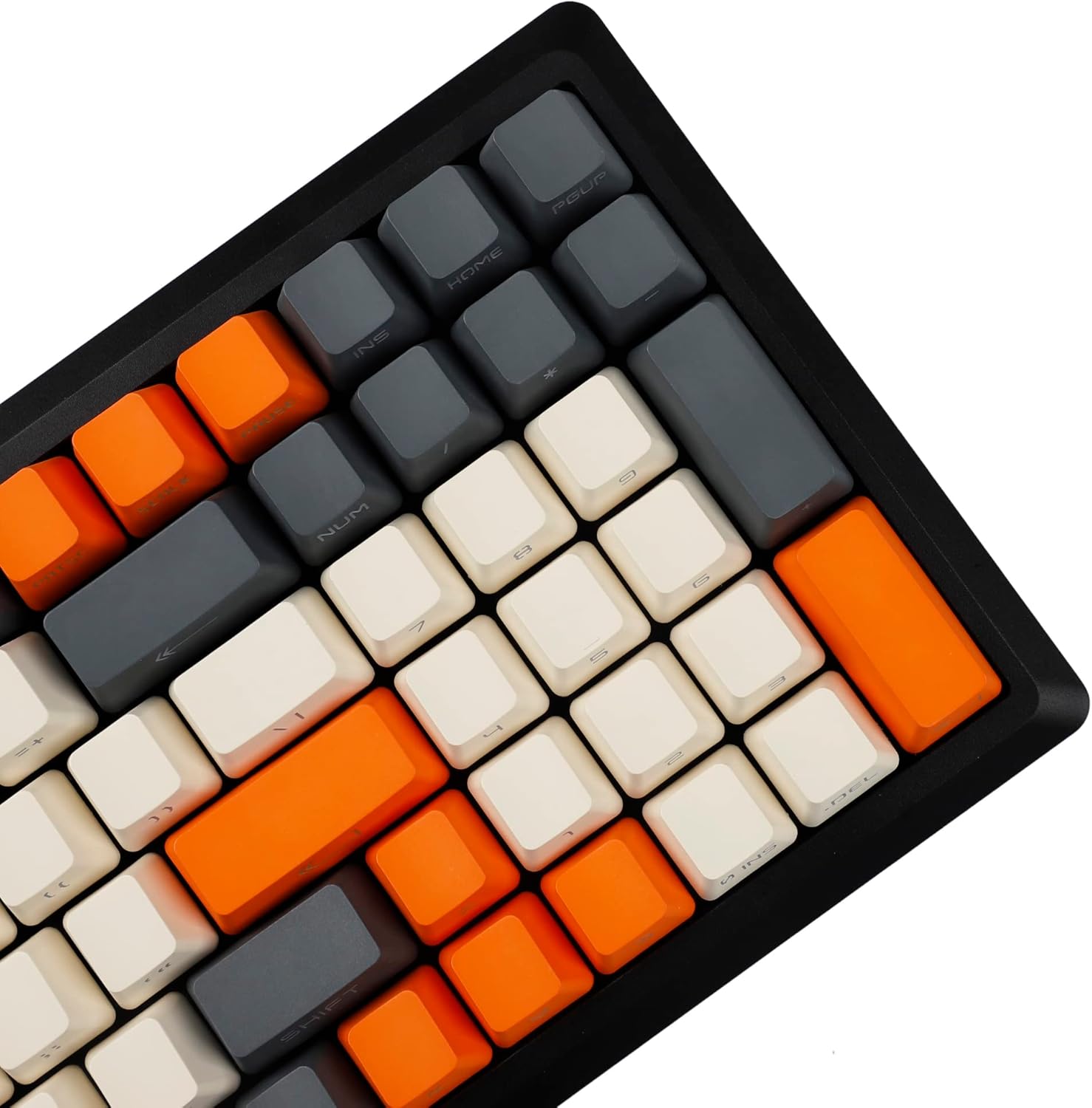133 Key Carbon PBT Double Shot Side-lit Shine Through Backlit keycaps OEM Profile for MX Mechanical Keyboard 108 96 87 NJ80 KBD67 ID80 84 68 64