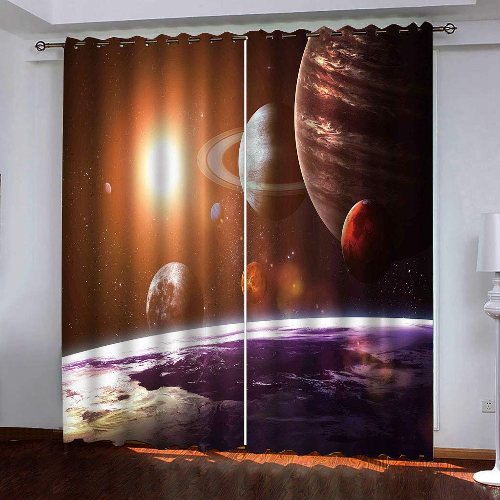 Rideaux et draperies isolants thermiques anti chaleur et froid, dimensions 2 pièces x 132 x 160 cm