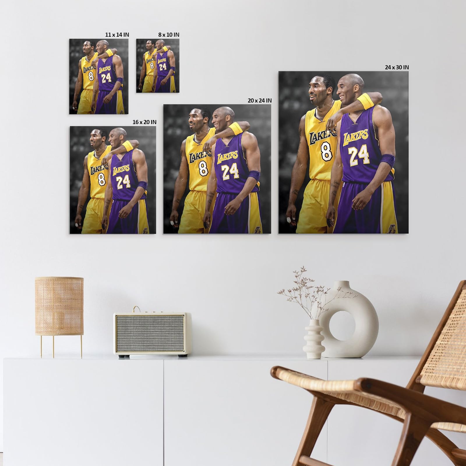 Amazon.com: Kobe Bryant Canvas Wall Art Decor - Iconic Lakers No