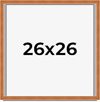 Vista 181 de Marco marrón de 18 x 24 pulgadas, marco de madera maciza de nuez de miel, ancho de moldeo de 0.875 pulgadas, profundidad de rabo de 0.875 pulgadas