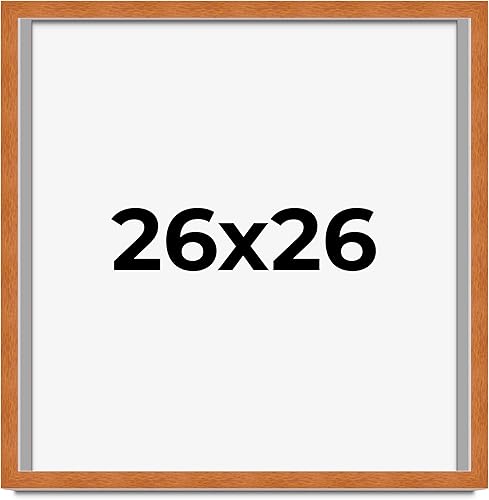 Miniatura 181 de Marco marrón de 18 x 24 pulgadas, marco de madera maciza de nuez de miel, ancho de moldeo de 0.875 pulgadas, profundidad de rabo de 0.875 pulgadas