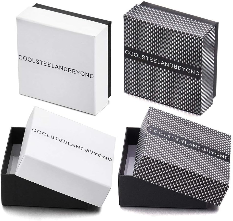 COOLSTEELANDBEYOND Mens Women Large Steel Black Cross Pendant Necklace with Cubic Zirconia and 30 inches Wheat Chain - Image 4