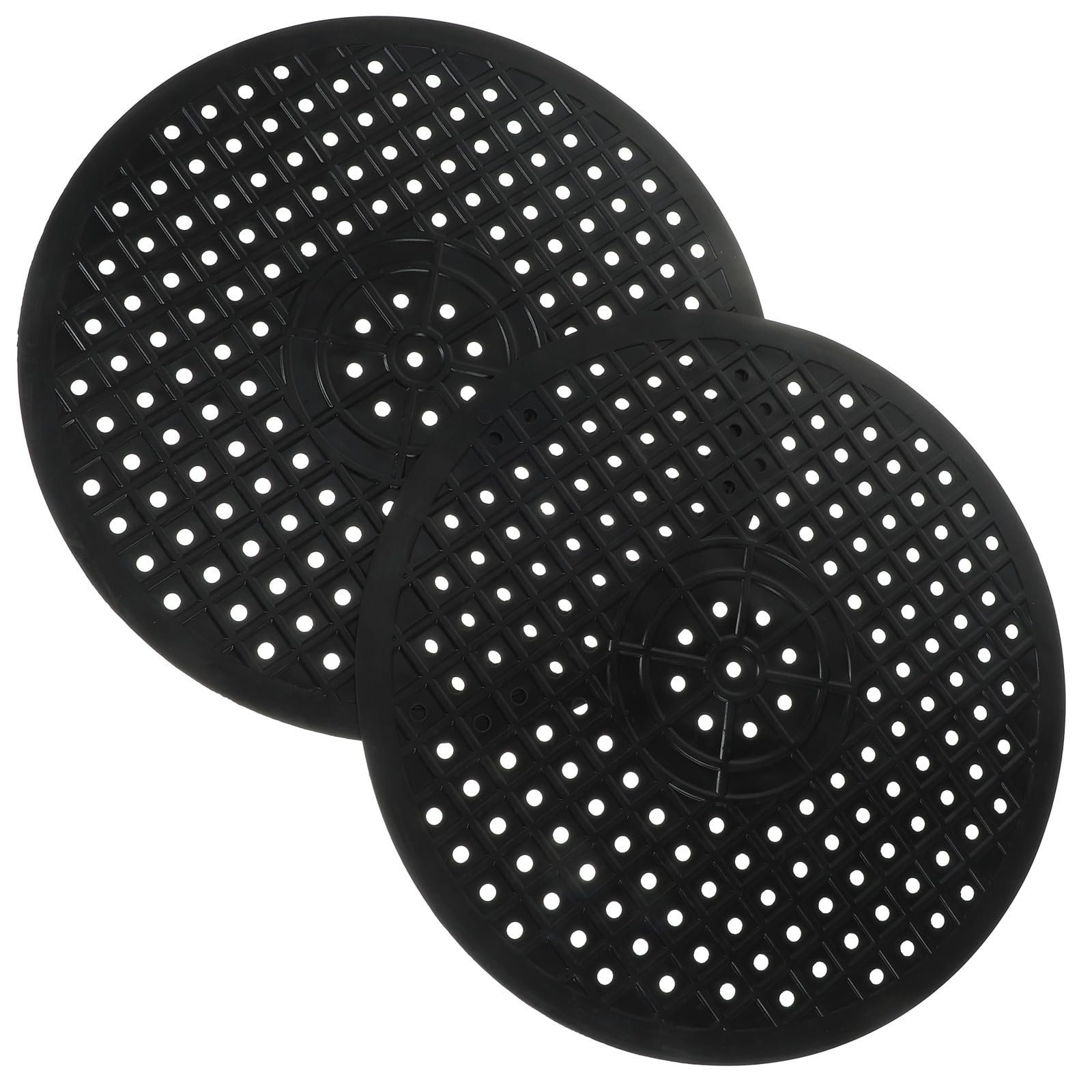 Tapetes para escurridor HOMSFOU de goma resistente negra para un secado higiénico de vajilla