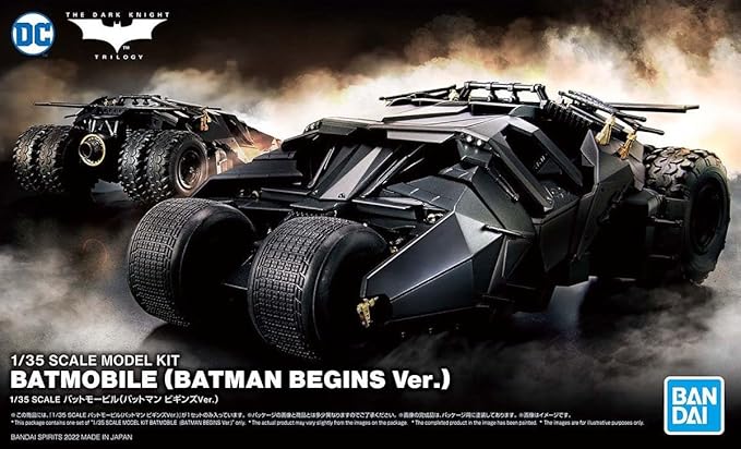 DC Comics Batman 1/35 Batmobile (Batman Begins) Model Kit miniatura 3