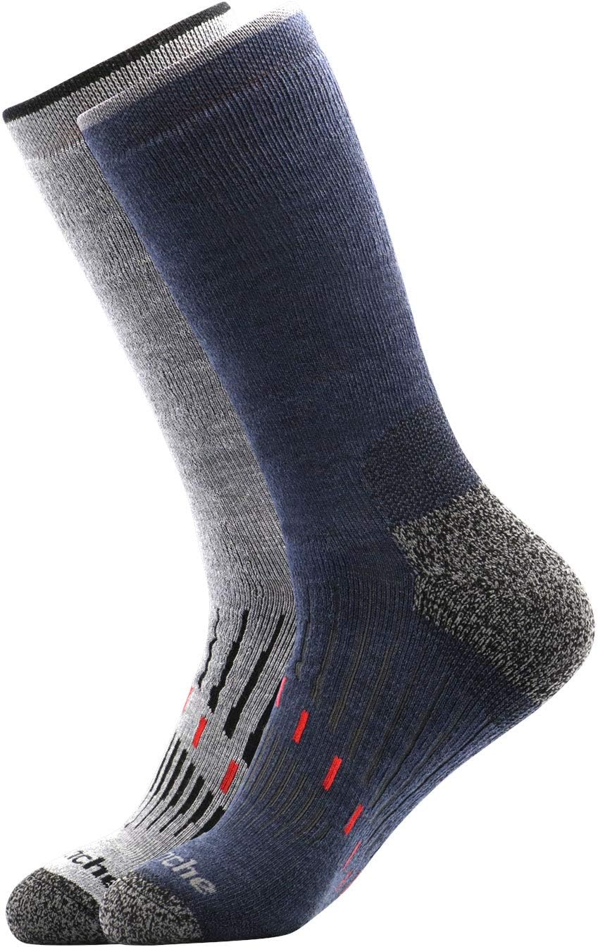 Avalanche Men's Blister Resistant Everyday Performance Crew Socks 2-Pack