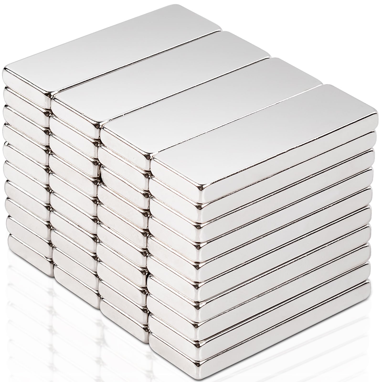 MAGXCENE Neodymium Bar Magnets, Permanent Strong Rare Earth Magnet Bar with Double Sided Adhesive 20x10x3 mm 20 Pack — Amazon image 3