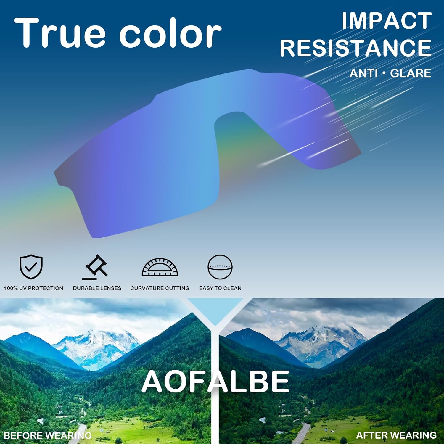 Kids Baseball Sunglasses, Youth Polarized Sports Sunglasses for Boys Girls, Cycling Softball Goggles UV400 Blocking - Image 3