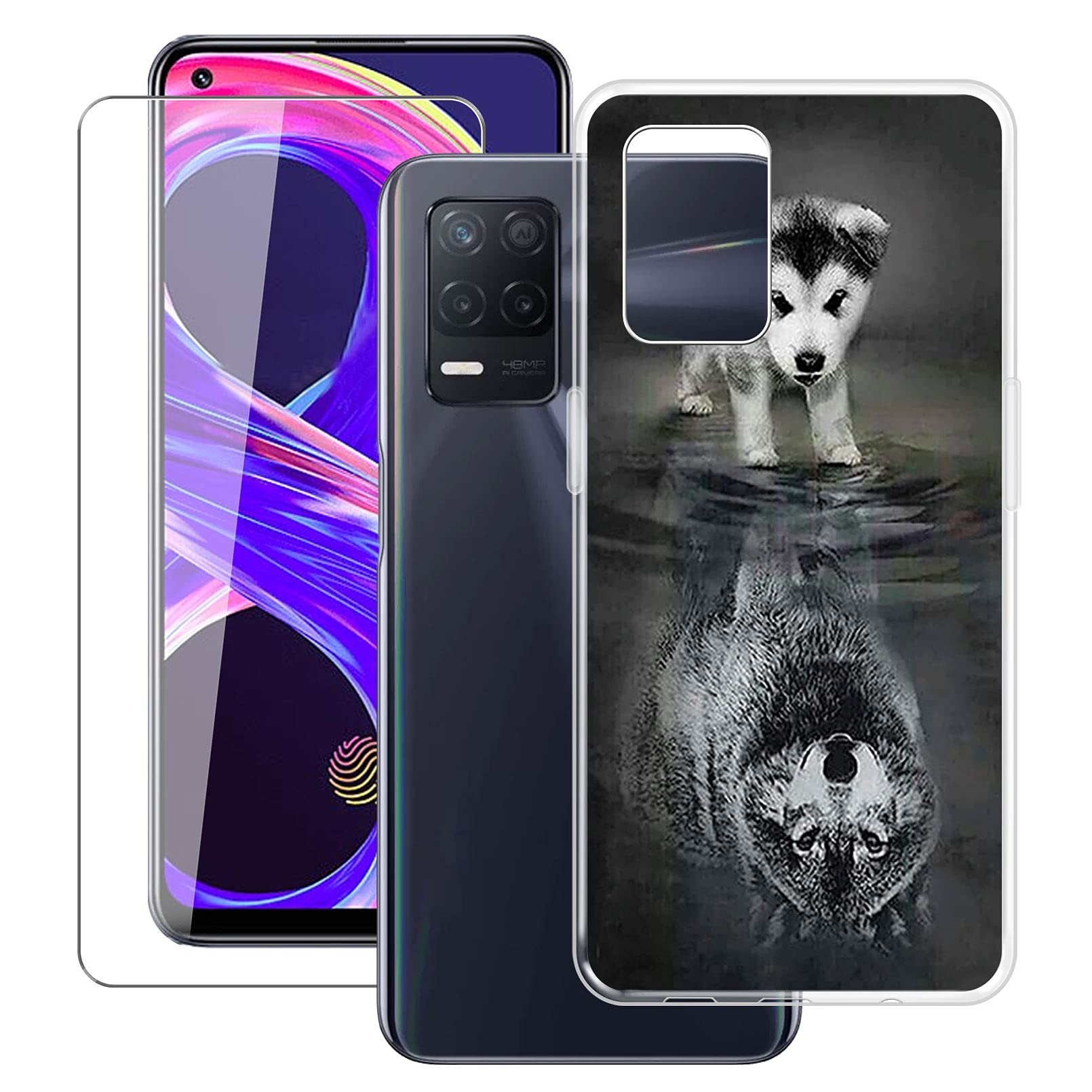 Pellicola Vetro Temperato Per Oppo Realme 8 Pro - Ultra Clear, 9H, Doppio Strato, Completa Vetro Temperato Su Misura