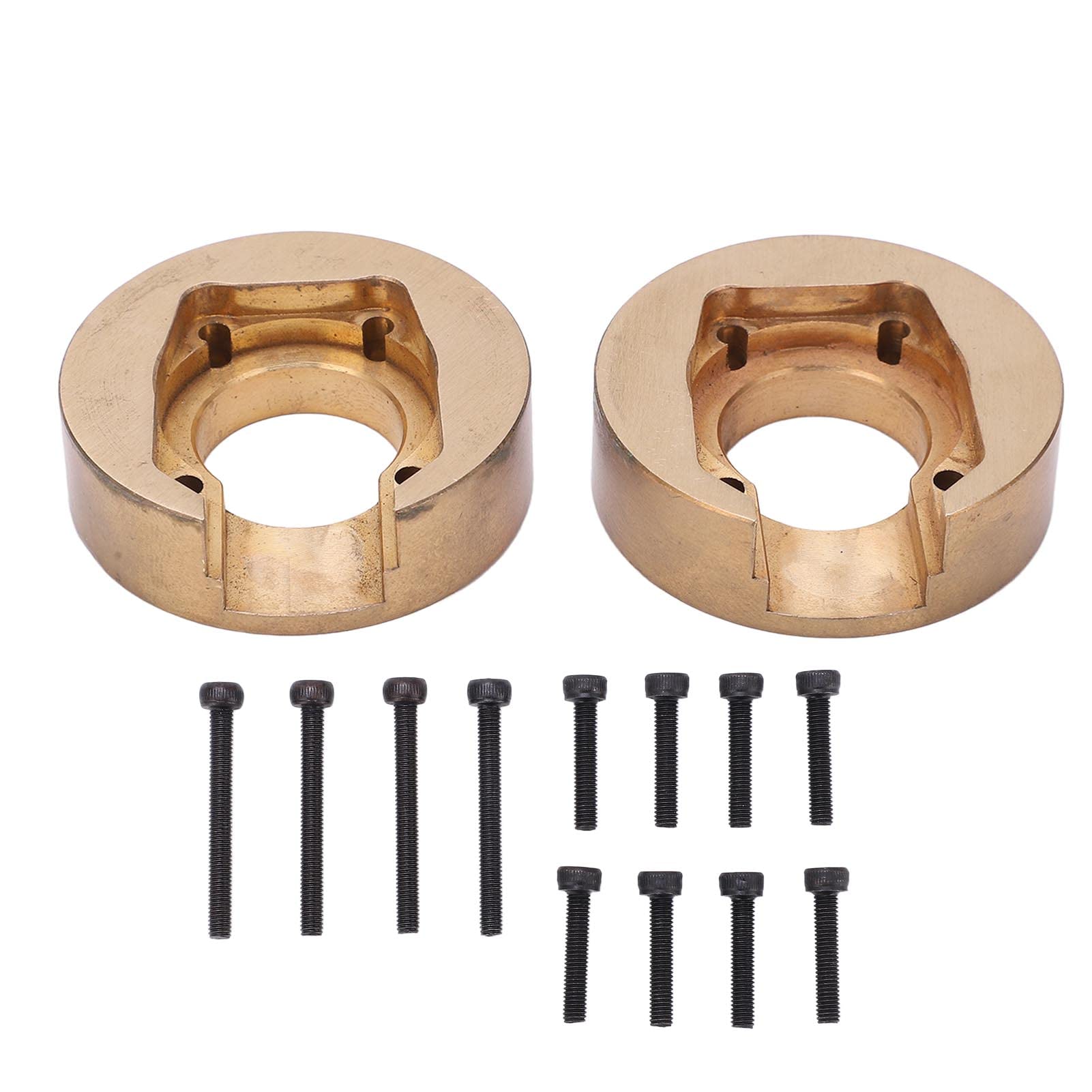 Brass Knuckles, RC Car Brass Counterweight 1Pair Wheel Rim Internal Counterweight Brass Counterweight for Absima Sherpa 1/10 Climbing Car Upgrade Parts