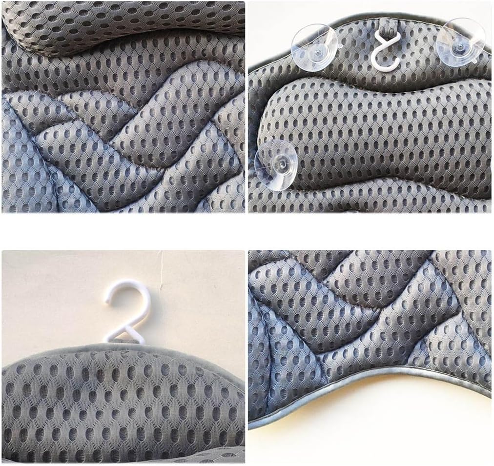 Bath Cushion Pillow Bathtub Soaking Non-Slip Home Mat SPA Lying
