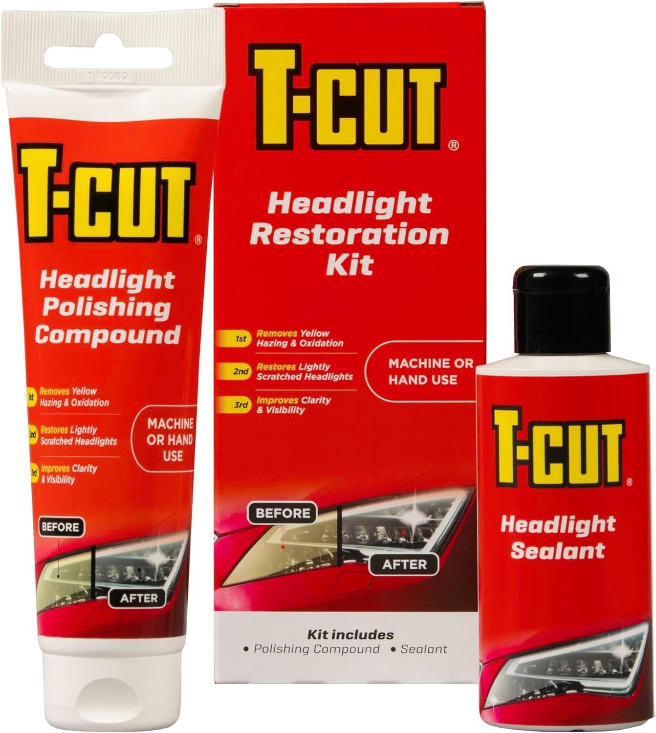 TCut Headlight Restoration Kit Amazon.co.uk Automotive