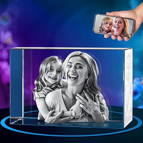 ArtPix 3D Crystal Photo, Personalized Mothers Day Gifts for Mom,