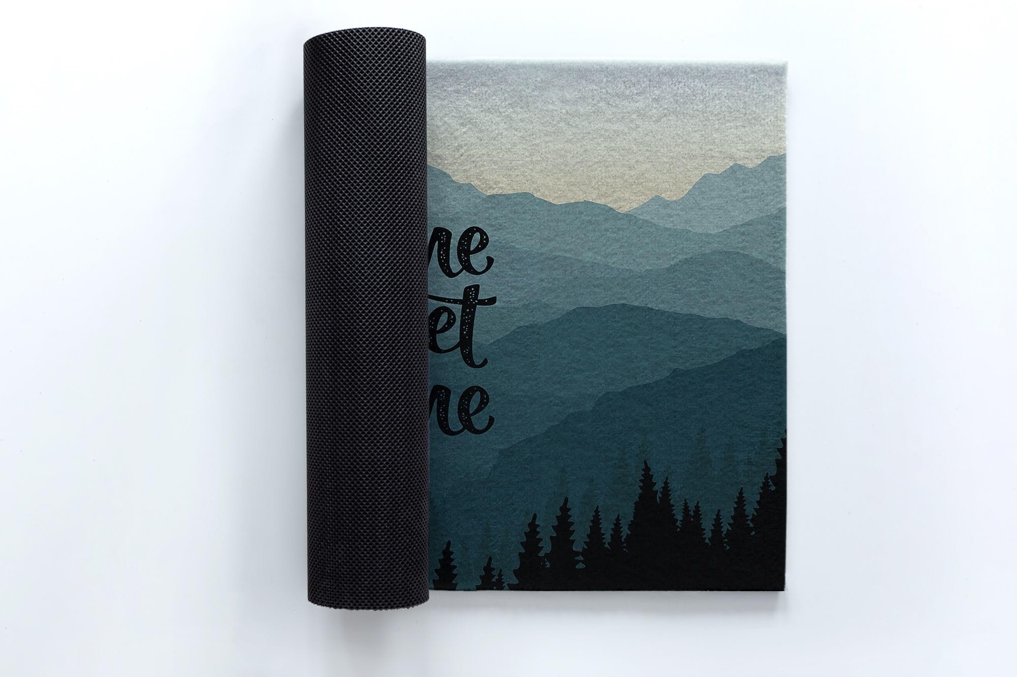 Tulup 90x60 cm Außenfußmatten Türmatte für draußen Outdoor-Wischmatte Schmutzfangmatte für draußen - Süße Heimatberge