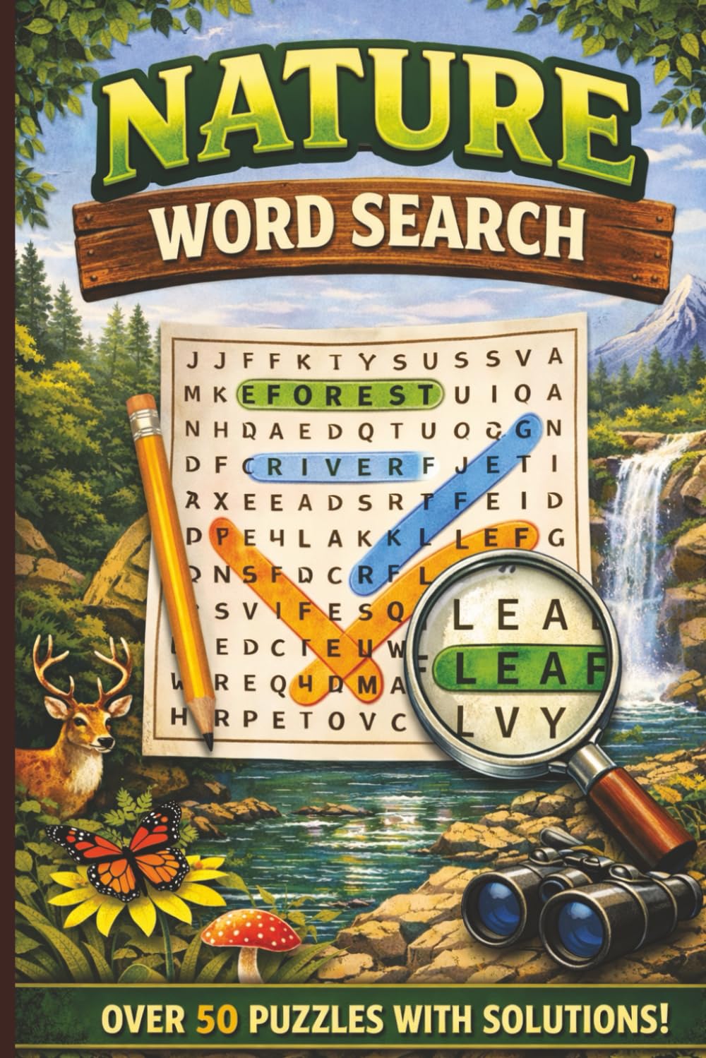 Nature Word Search: Relaxing Puzzles Inspired by the Beauty of Nature