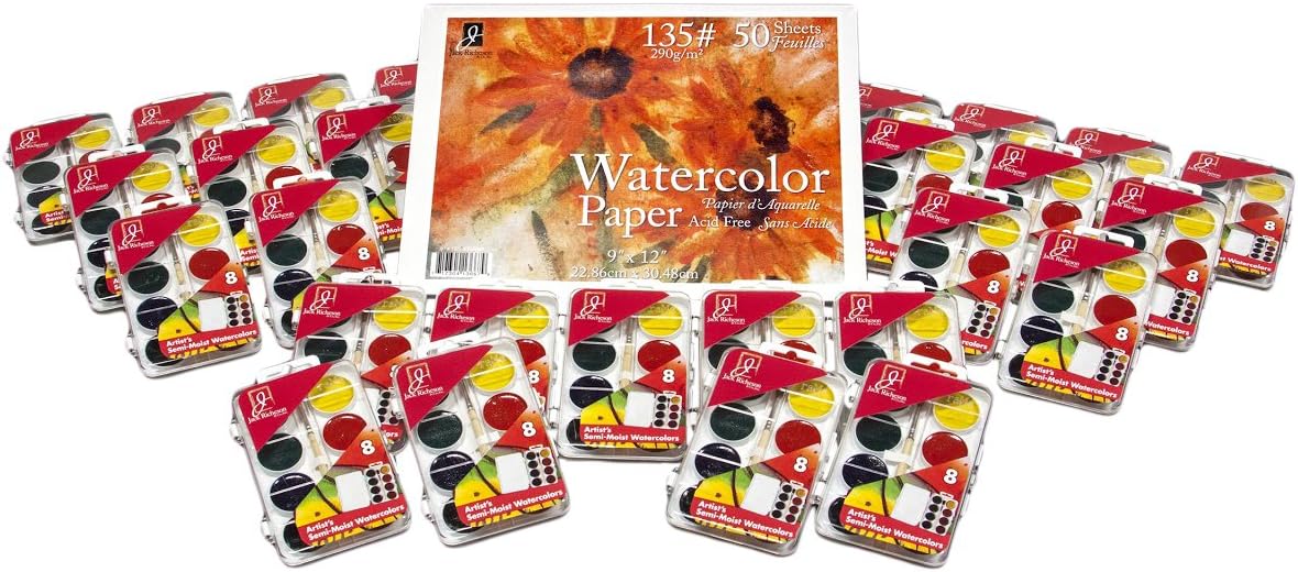 Jack Richeson 27 Set Watercolor Class Pack